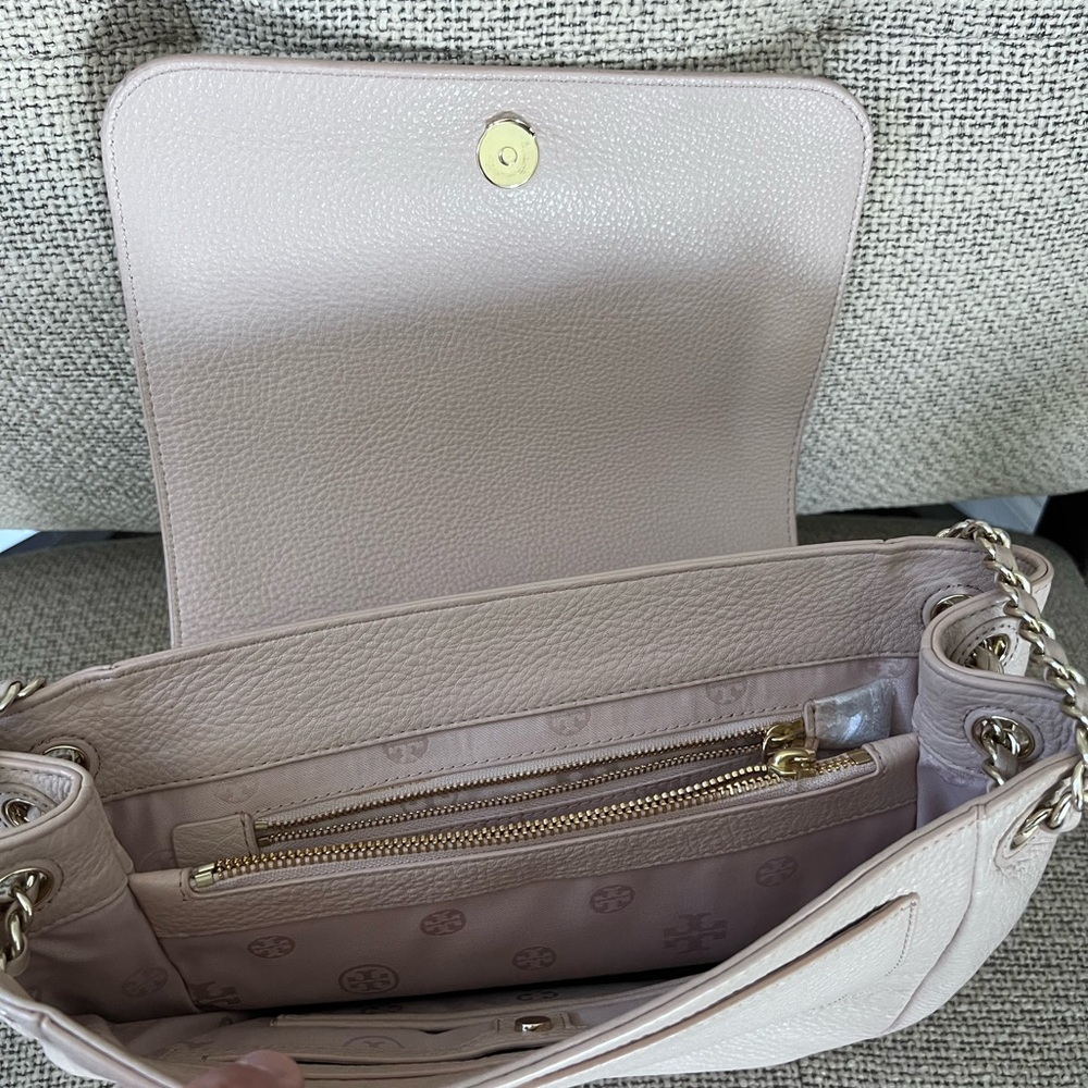 Tory Burch Whipstitch Bag Light Pink barely used. Like new with bag. - Picture 3 of 12